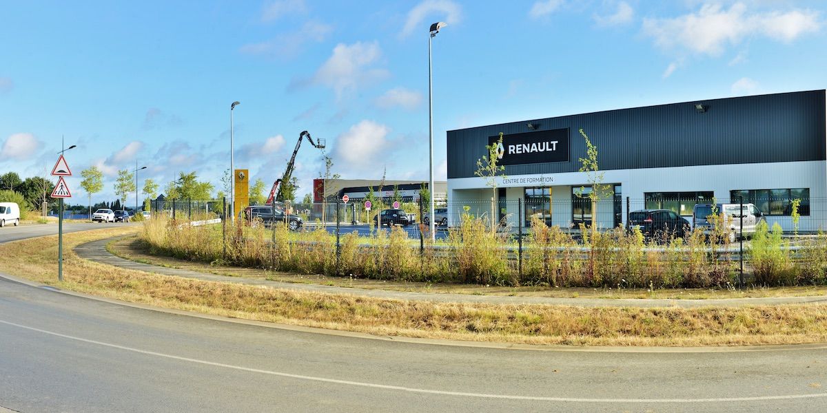 Pace Les Touches - Vue garage Renault - Projet Territoires Rennes